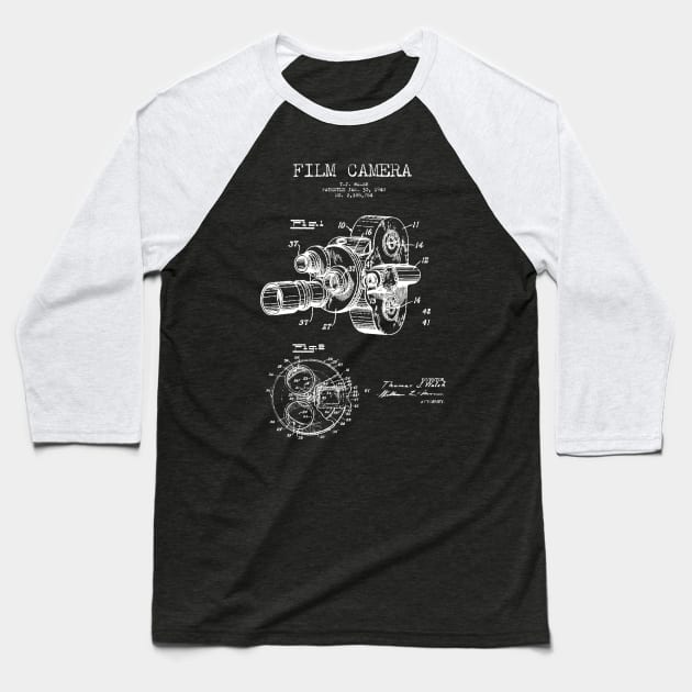 Film Camera Patent Baseball T-Shirt by Woah_Jonny